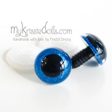 Afbeelding in Gallery-weergave laden, Glitter - veiligheidsogen (zonder disk) Blauw