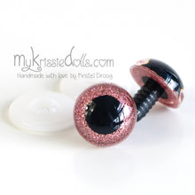 Afbeelding in Gallery-weergave laden, Glitter - veiligheidsogen (zonder disk) Roze
