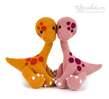 Load image into Gallery viewer, Crochet pattern - Brontosaurus Babies