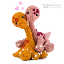 Load image into Gallery viewer, Crochet pattern - Brontosaurus Babies