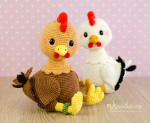 Load image into Gallery viewer, Crochet pattern - My Little Curly Chicks