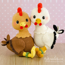 Load image into Gallery viewer, Crochet pattern - My Little Curly Chicks