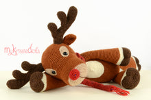 Load image into Gallery viewer, Crochet pattern - Rudolph the Reindeer