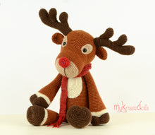 Load image into Gallery viewer, Crochet pattern - Rudolph the Reindeer