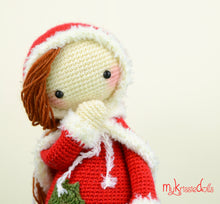 Load image into Gallery viewer, Crochet pattern - Christmas girl Krissie