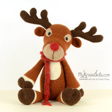 Load image into Gallery viewer, Crochet pattern - Rudolph the Reindeer