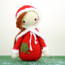Load image into Gallery viewer, Crochet pattern - Christmas girl Krissie