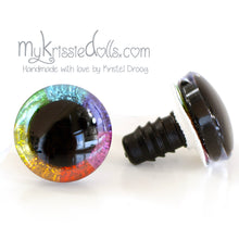 Afbeelding in Gallery-weergave laden, Glitter veiligheidsogen - Regenboog