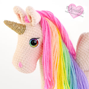 Glitter veiligheidsogen - Regenboog