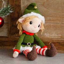 Laden Sie das Bild in den Galerie-Viewer, Häkelanleitung - Weihnachtselfen Alva und Lumi