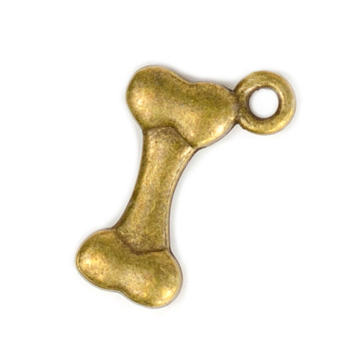 Charm Bone Antique Gold