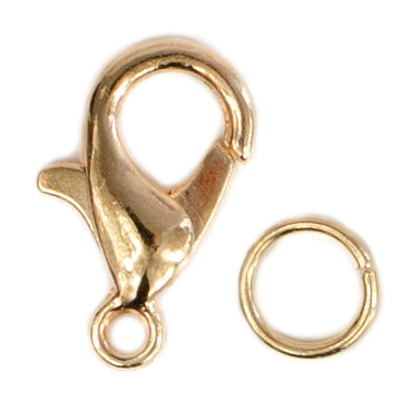 Lobster clasp Gold 12 mm