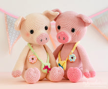 Load image into Gallery viewer, Crochet pattern - Party pigs Glitter and Glamour