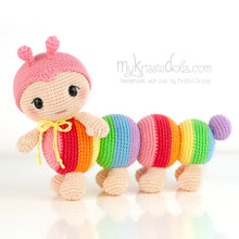 Afbeelding in Gallery-weergave laden, Haakpatroon - Regenboogrupsje Bowie