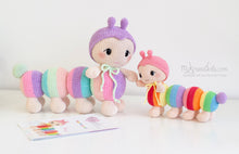 Afbeelding in Gallery-weergave laden, Haakpatroon - Regenboogrupsje Bowie