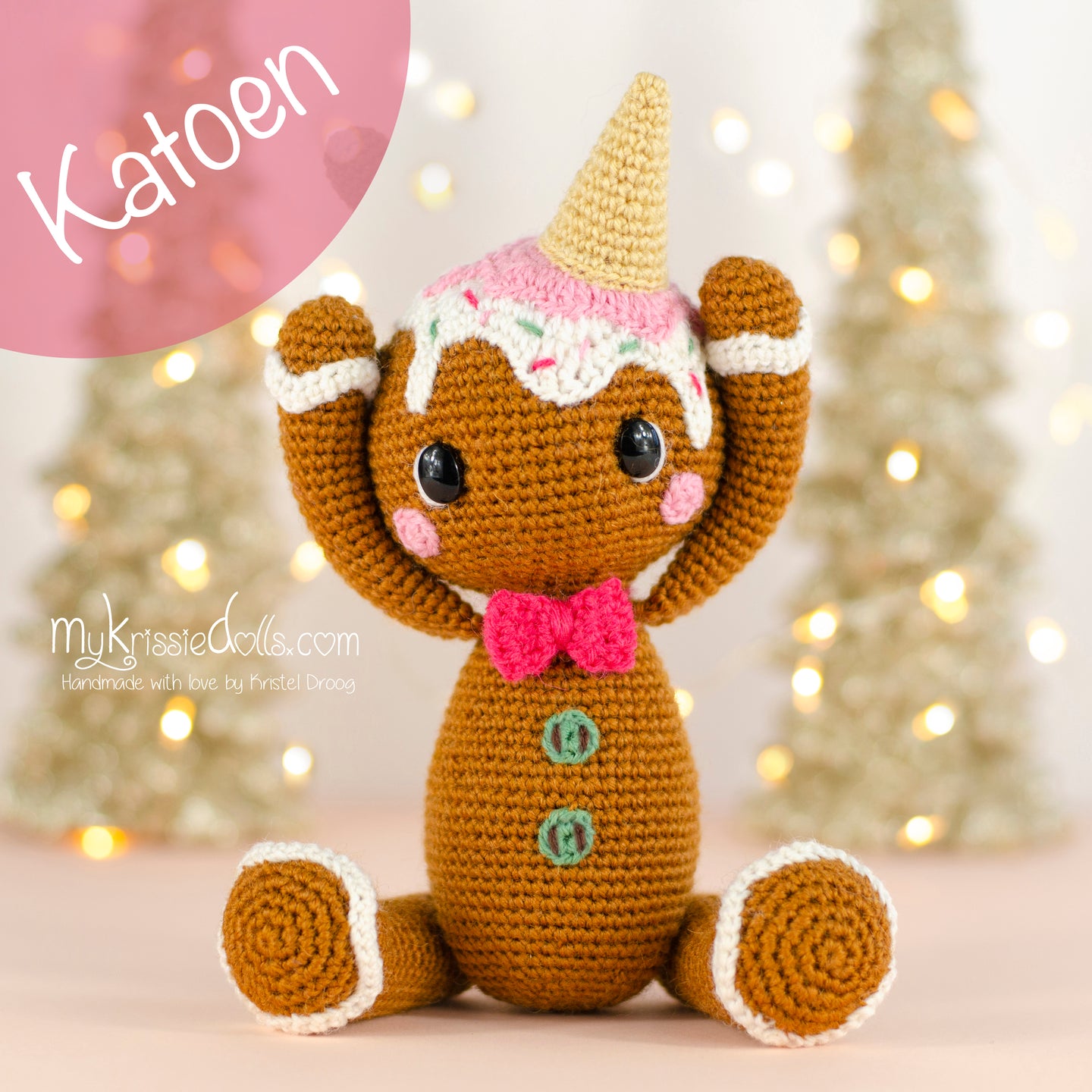 Yarn package Gingerbread man Pip - Cotton